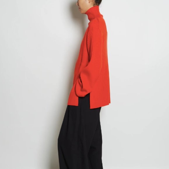 Studio Nicholson Ettore Knit Sweater in Japan Red - Picture 2 of 14